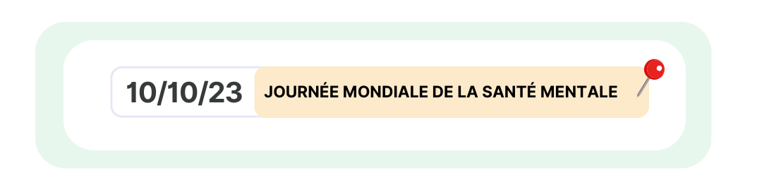 Journée Mondiale de la Santé Mentale